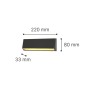 Blue Ανθρακί LED Επιτοίχιο Φωτιστικό, 4W, 3CCT, IP65, D:22x8x3,3cm