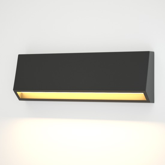 Blue Ανθρακί LED Επιτοίχιο Φωτιστικό, 4W, 3CCT, IP65, D:22x8x3,3cm