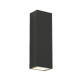 Lanier Ανθρακί LED Επιτοίχιο Φωτιστικό (Up & Down), 5W, 3000Κ, IP65, D:12cmx4,1cmx4,1cm