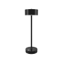  Crater Rechargeable LED 2W 3CCT Touch Table Lamp Black D:38cmx11cm (80100110)