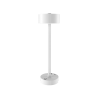  Crater Rechargeable LED 2W 3CCT Touch Table Lamp White D:38cmx11cm (80100120)
