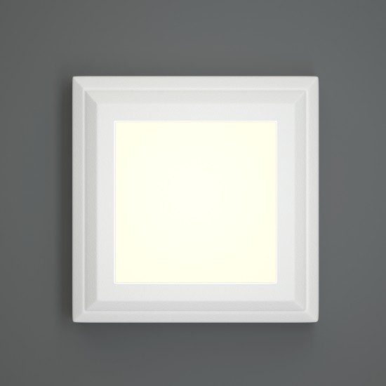 George Ανθρακί LED Επιτοίχιο Φωτιστικό, 3.5W, 3CCT, IP65, D:12,3x12,3x2,8cm