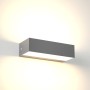 Martin Γκρι Επιτοίχιο Φωτιστικό (Up & Down), 9W, 3CCT, IP65, D:17cmx4,6cmx4,6cm