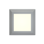 George Γκρι LED Επιτοίχιο Φωτιστικό, 3.5W, 3CCT, IP65, D:12,3x12,3x2,8cm