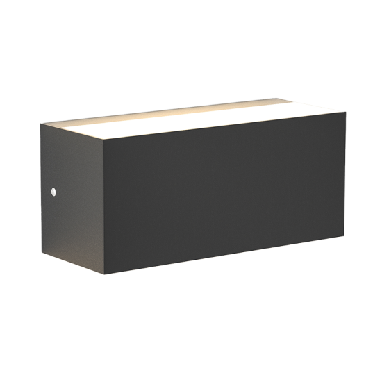 Martin Ανθρακί Επιτοίχιο Φωτιστικό (Up & Down), 12W, 3CCT, IP65, D:22cmx10cmx9cm