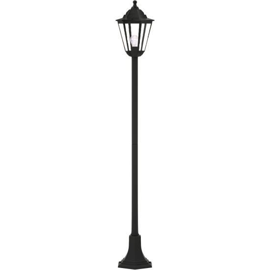 Redfish Kολωνάκι Μαύρο και λαμπτήρα  Ε27 D:120x21,6cm, IP44