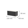 Martin Λευκό Επιτοίχιο Φωτιστικό (Up & Down), 12W, 3CCT, IP65, D:22cmx10cmx9cm