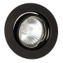  Χωνευτό σποτ από μαύρο μέταλλο 1XGU10 D:9cm (43277-Μαύρο)
