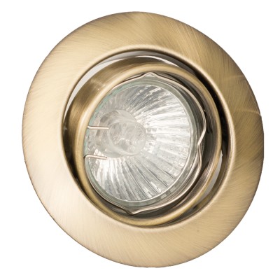  Χωνευτό σποτ από οξυντέ μέταλλο 1XGU10 D:9cm (43277-Οξυντέ)