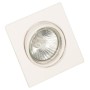  Χωνευτό σποτ από λευκό μέταλλο 1XGU10 D:9cm (43278-Λευκό)
