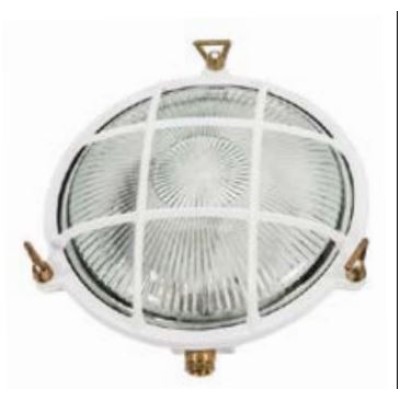 ΜΠΡΟΥΤΖΙΝΗ ΧΕΛΩΝΑ ΣΤΡΟΓΓΥΛΗ   IP64,E27,CE, 21 CM X 21 CM X 9CM ΧΡΩΜΑ  ΛΕΥΚΟ (402)