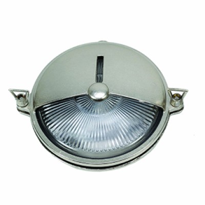  ΜΠΡΟΥΤΖΙΝΗ ΧΕΛΩΝΑ ΣΤΡΟΓΓΥΛΗ ΜΕ ΣΚΕΠΑΣΤΡΟ ΧΡΩΜΑ ΣΑΤΙΝΕ  IP64,E14,CE, Φ18 CM X 7CM (417ΣΑΤ)