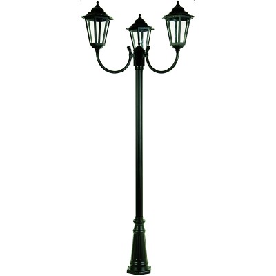 ΚΟΛΟΝΑ ΑΛΟΥΜΙΝΙΟΥ 323-200CM +ΚΕΦΑΛΗ ΤΡΙΦΩΤΗ  8006- 23 ΜΑΥΡΟ