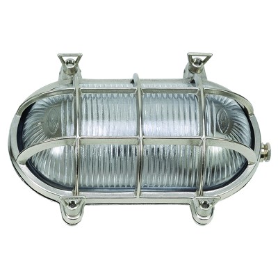  ΜΠΡΟΥΤΖΙΝΗ ΧΕΛΩΝΑ ΟΒΑΛ ΜΕ ΠΛΕΓΜΑ   IP64,E27,CE, 24 CM X 16,5 CM ΧΡΩΜΑ ΓΚΡΙ(415ΓΚ)