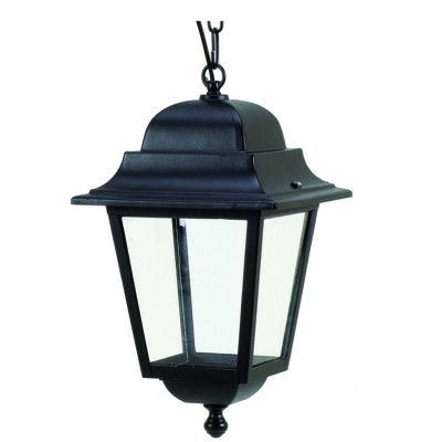 ΚΡΕΜΑΣΤΟ ΑΛΟΥΜΙΝΙΟΥ  ΜΑΥΡΟ 34CM X 22CM 8014, CE,IP44,E27