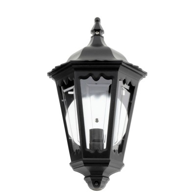 ΦΑΝΑΡΙ ΜΙΣΟ  ΑΛΟΥΜΙΝΙΟΥ 34CM X 20CM  8510 ΜΑΥΡΟ, CE,IP44,E14