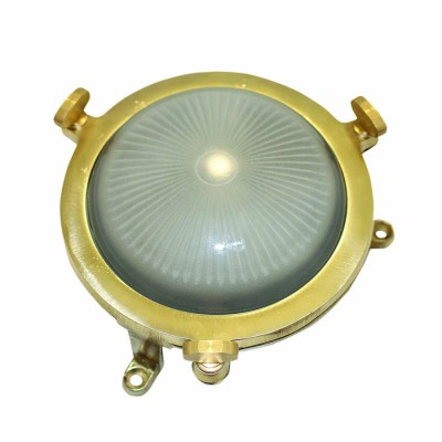 ΜΠΡΟΥΤΖΙΝΗ ΧΕΛΩΝΑ ΣΤΡΟΓΓΥΛΗ Φ14CM ,ΒΑΘΟΣ 6CM ,IP64,G9,CE, XΡΩΜΑ  ΚΑΦΕ ΣΚΟΥΡΙΑ