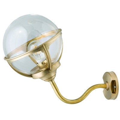 ΜΠΡΟΥΤΖΙΝΗ ΑΠΛΙΚΑ  ΜΕ ΜΠΑΛΑ Φ20 ΛΕΥΚΗ(4893)  ,CE,IP54,E27,33CMΧ37CM