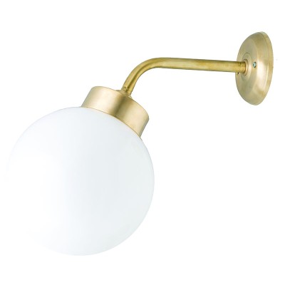 ΜΠΡΟΥΤΖΙΝΗ ΑΠΛΙΚΑ  ΚΑΤΩ ΜΕ ΜΠΑΛΑ Φ20 ΔΙΑΦΑΝΗ(4943-20Δ)  ,CE,IP54,E27,30CMΧ35CM