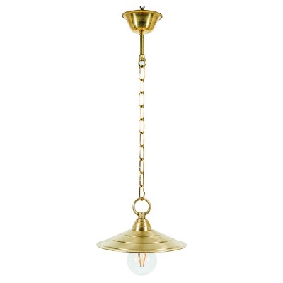 ΜΠΡΟΥΤΖ.ΜΟΝΟΦΩΤΟ ΚΡΕΜΑΣΤΟ  ΜΠΡΟΝΖΕ(46054)  ,CE,IP54,E27,26CMX15CM