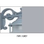  ΜΠΡΟΥΤΖΙΝΗ ΧΕΛΩΝΑ ΣΤΡΟΓΓΥΛΗ   IP64,E14,CE, Φ18 CM X 7CM ΧΡΩΜΑ ΓΚΡΙ(416ΓΚ)