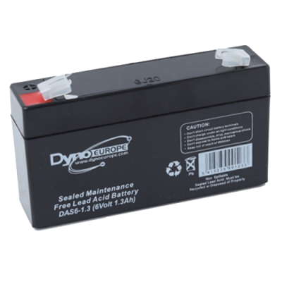 DAS6-1,3 ΜΠΑΤΑΡΙΑ ΜΟΛΥΒΔΟΥ 1,3AH 6V DYNO EUROPE