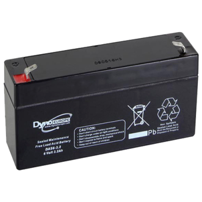 DAS6-3,2 ΜΠΑΤΑΡΙΑ ΜΟΛΥΒΔΟΥ 3,2AH 6V DYNO EUROPE