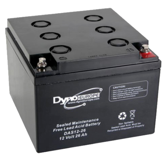 DAS12-26 ΜΠΑΤΑΡΙΑ ΜΟΛΥΒΔΟΥ 26AH 12V DYNO EUROPE
