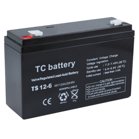 TC ΜΠΑΤΑΡΙΑ ΜΟΛΥΒΔΟΥ 12AH 6V TC BATTERY