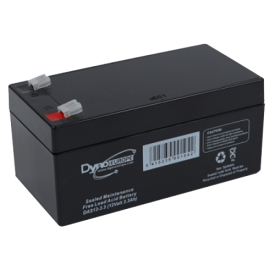 DAS12-3,3 ΜΠΑΤΑΡΙΑ ΜΟΛΥΒΔΟΥ 3,3AH 12V DYNO EUROPE
