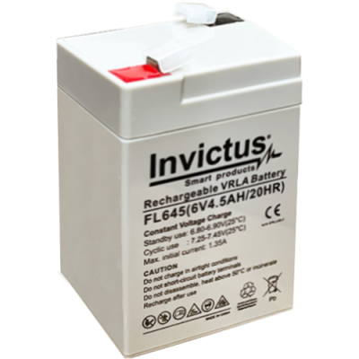 INVICTUS FL6-4,5 ΜΠΑΤΑΡΙΑ ΜΟΛΥΒΔΟΥ 4,5AH 6V INVICTUS INVICTUS FL6-4,5 ΜΠΑΤΑΡΙΑ ΜΟΛΥΒΔΟΥ 4,5AH 6V INVICTUS