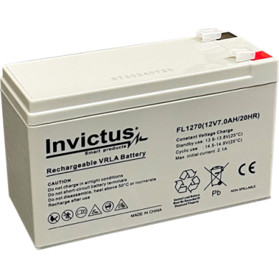 INVICTUS FL12-7D ΜΠΑΤΑΡΙΑ ΜΟΛΥΒΔΟΥ 7AH 12V ( ΦΑΡΔΥΣ ΠΟΛΟΣ ) INVICTUS INVICTUS FL12-7D ΜΠΑΤΑΡΙΑ ΜΟΛΥΒΔΟΥ 7AH 12V ( ΦΑΡΔΥΣ ΠΟΛΟΣ ) INVICTUS