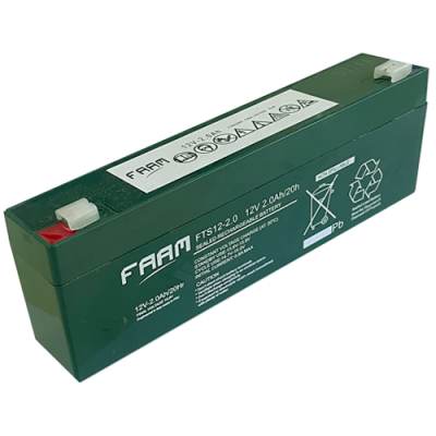 FLL12-2,0  ΜΠΑΤΑΡΙΑ ΜΟΛΥΒΔΟΥ FAAM 2,0AH 12V 