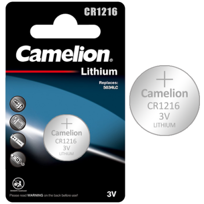 CR1216-BP1 ΜΠΑΤΑΡΙΑ CAMELION ΛΙΘΙΟΥ ΚΟΥΜΠΙ  CAMELION CR1216-BP1 ΜΠΑΤΑΡΙΑ CAMELION ΛΙΘΙΟΥ ΚΟΥΜΠΙ  CAMELION