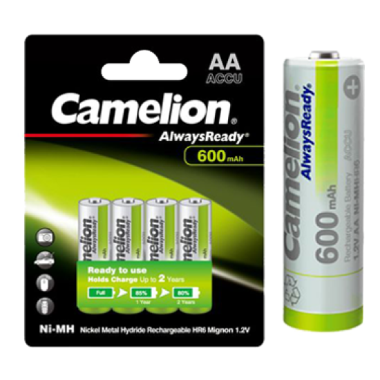 R06AA600mAh-BP4 ΜΠΑΤΑΡΙΑ CAMELION ALWAYS READY AA CAMELION