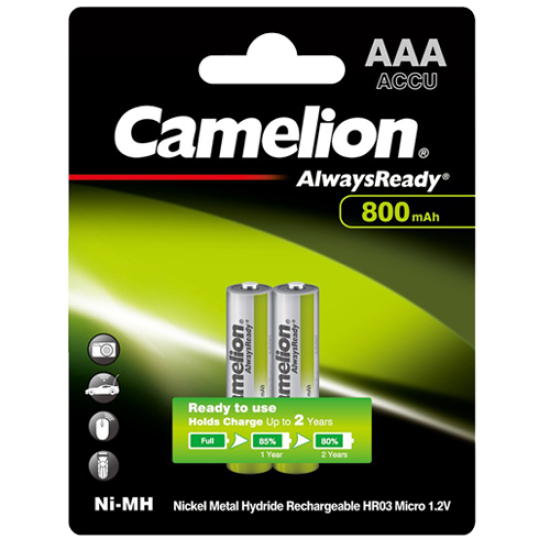 R03AAA800mAh-BP2 ΜΠΑΤΑΡΙΑ CAMELION ALWAYS READY AAA CAMELION