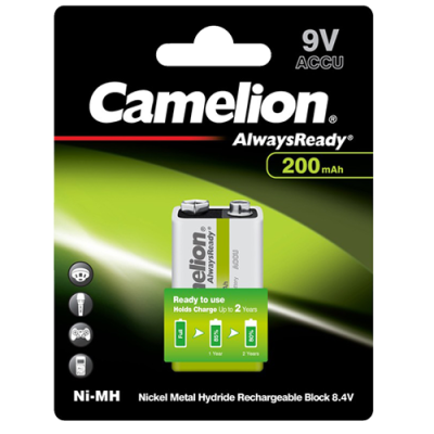 NH9V200AR-BP1 ΜΠΑΤΑΡΙΑ CAMELION ALWAYS READY 9V CAMELION NH9V200AR-BP1 ΜΠΑΤΑΡΙΑ CAMELION ALWAYS READY 9V CAMELION
