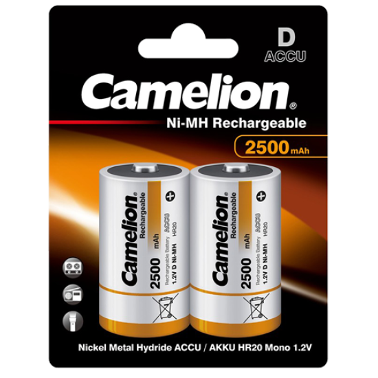 NH-D2500-BP2 ΜΠΑΤΑΡΙΑ CAMELION ΕΠΑΝΑΦΟΡΤΙΖΟΜΕΝΗ D CAMELION