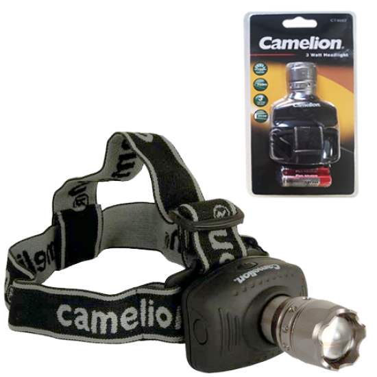 CT-4007 ΦΑΚΟΣ CAMELION ΚΕΦΑΛΗΣ 3W 1LED CAMELION