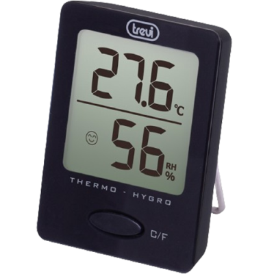 TREVI TE 3004 ΘΕΡΜΟΜΕΤΡΟ - ΥΓΡΑΣΙΟΜΕΤΡΟ ΜΑΥΡΟ - ΑΣΠΡΟ REVI