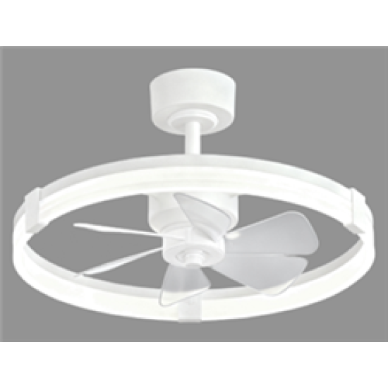 ΑΝΕΜ/ΡΑΣ ΟΡΟΦΗΣ ΛΕΥΚΟΣ + ΦΩΣ Ø58.5CM, LED CCT 35W, DC 18W - LINA