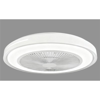 ΑΝΕΜ/ΡΑΣ ΠΛΑΦΟΝΙΕΡΑ ΟΡΟΦΗΣ ΛΕΥΚΟΣ + ΦΩΣ, LED CCT 24W, DIMMABLE &ΤΗΛ/ΡΙΟ, DC 12W - SARMA