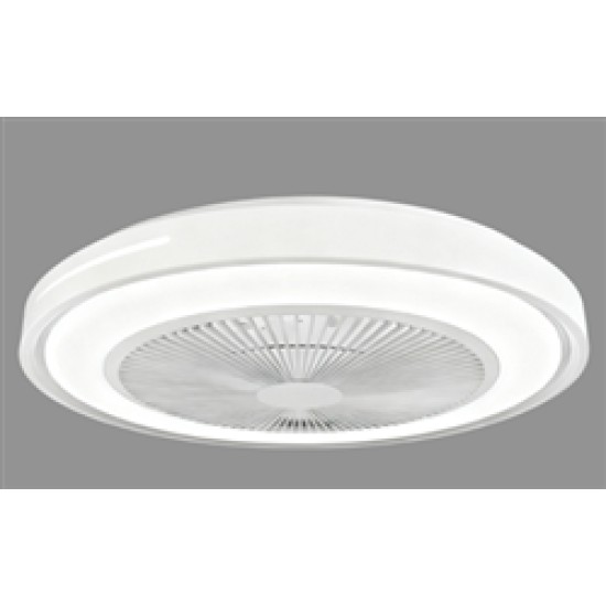 ΑΝΕΜ/ΡΑΣ ΠΛΑΦΟΝΙΕΡΑ ΟΡΟΦΗΣ ΛΕΥΚΟΣ + ΦΩΣ, LED CCT 24W, DIMMABLE &ΤΗΛ/ΡΙΟ, DC 12W - SARMA