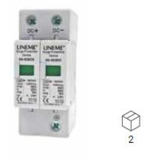ΑΝΤΙΚΕΡΑΥΝΙΚΟ SPD 2P C40A ΠΙΝΑΚΟΣ Τ1+Τ2 1000VDC LINEME 09-00603