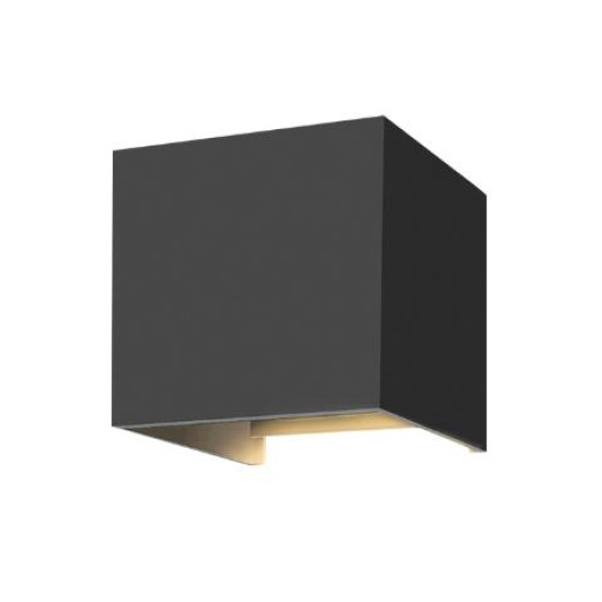 ΑΠΛΙΚΑ LED ΚΥΒΟΣ 2Χ5W ΑΝΘΡΑΚΙ 2CCT 3000-4000k ΑΛΟΥΜΙΝΙΟΥ