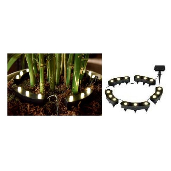 ΗΛΙΑΚΟ ΚΥΚΛΙΚΟ ΦΩΤΙΣΤΙΚΟ ΦΥΤΩΝ  ΘΕΡΜΟ 15LED 9x2x4.5cm(piece) 1.2V/300mAh AA 