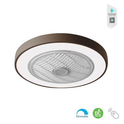 ΑΝΕΜ/ΡΑΣ ΜΠΛΑΦΟΝΙΕΡΑ ΜΕ ΦΩΣ LED CCT 58W DIMMABLE &ΤΗΛ/ΡΙΟ DC17W Ø50cm MARIN ΚΑΦΕ ΑΝΕΜ/ΡΑΣ ΜΠΛΑΦΟΝΙΕΡΑ ΜΕ ΦΩΣ LED CCT 58W DIMMABLE &ΤΗΛ/ΡΙΟ DC17W Ø50cm MARIN ΚΑΦΕ