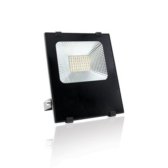 ΠΡΟΒΟΛΕΑΣ LED SMD 50W 12V  ΜΑΥΡΟ ψυχρό