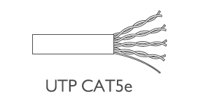 ΚΑΛΩΔΙΟ UTP cat5Ε 4-ζευγων ΧΑΛΚΟΥ