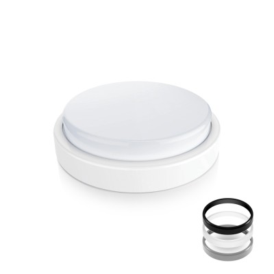 ΜΠΛΑΦΟΝΙΕΡΑ LED 18W ΣΤΡΟΓΓΥΛΗ 6500k IP54 3χρωματα Φ24 ΜΠΛΑΦΟΝΙΕΡΑ LED 18W ΣΤΡΟΓΓΥΛΗ 6500k IP54 3χρωματα Φ24